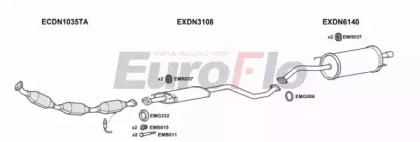 Система выпуска ОГ EuroFlo DNMIC16 5001B